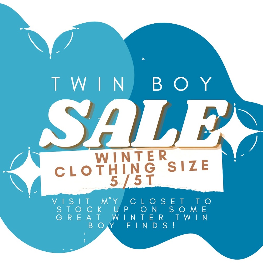 Any fellow twin boy moms out there?? Winter sale happening now!!
